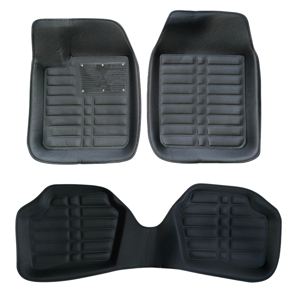 Piso Bandeja 3D Universal Eco Cuero 3 Pcs Auto