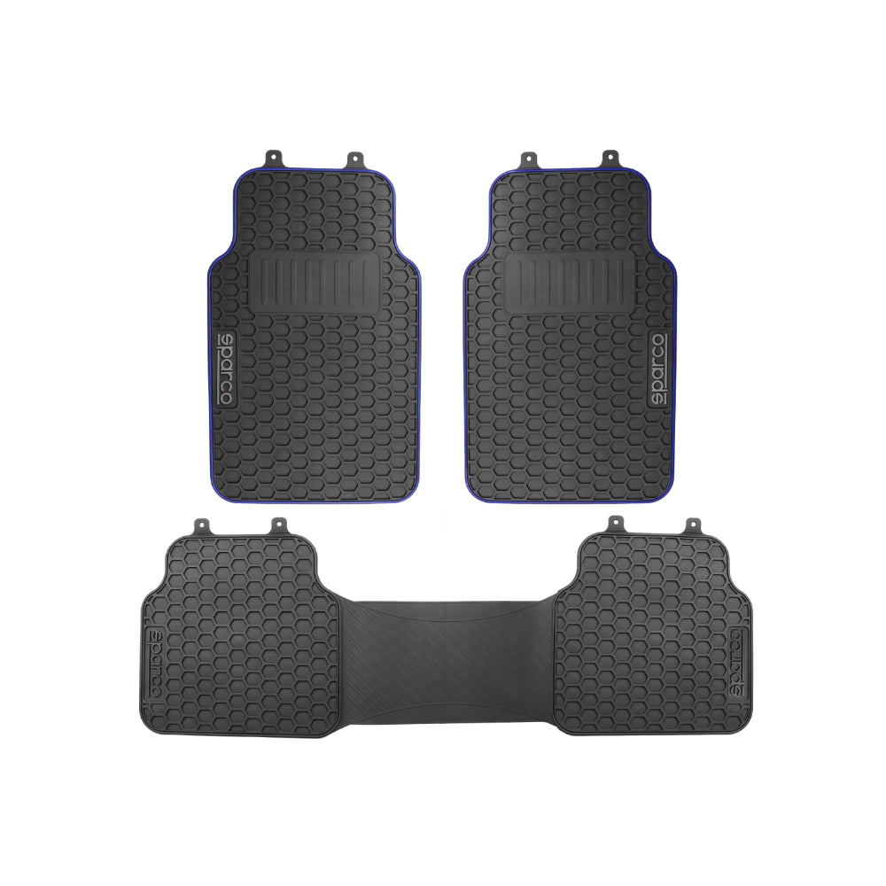 Piso Sparco Jebe Pesado 3 Pcs Spf500