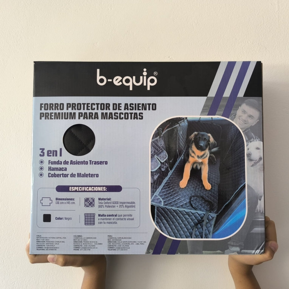 Forro Protector de Asiento B-Equip Premium para Mascotas