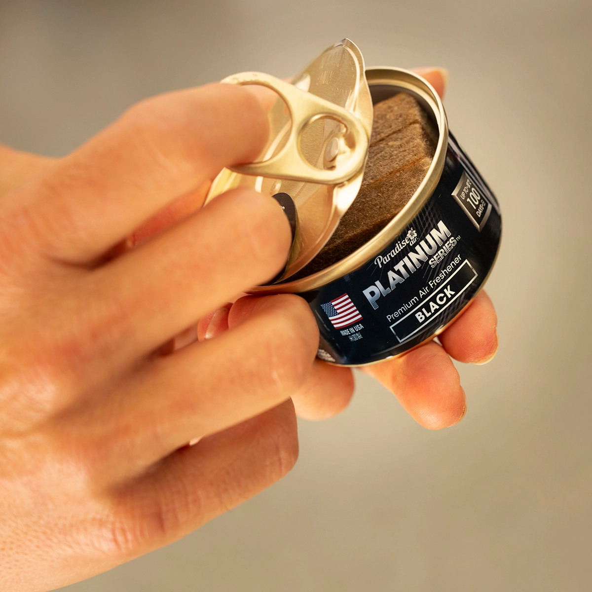 Ambientador Paradise Auto Platinum Orgánica Vainilla 100 días