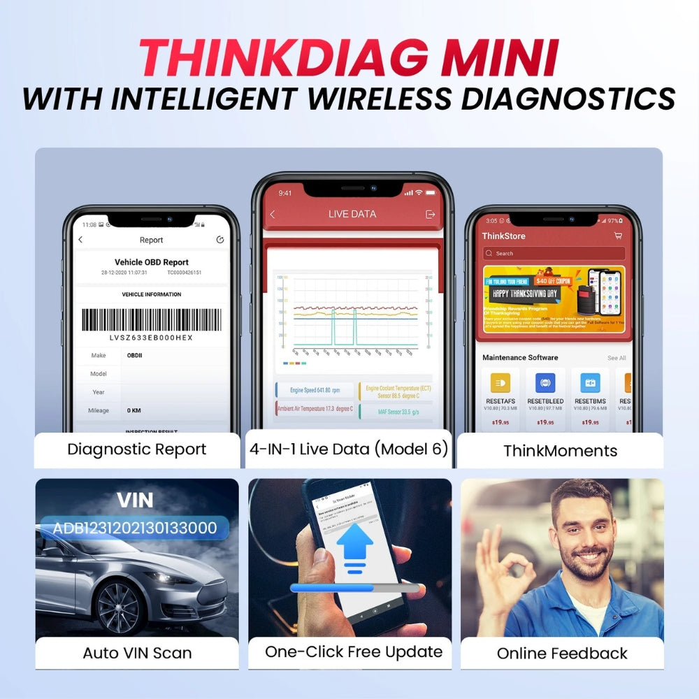 Escaner ThinkDiag Mini Thinkcar Automotriz  Multi Marca