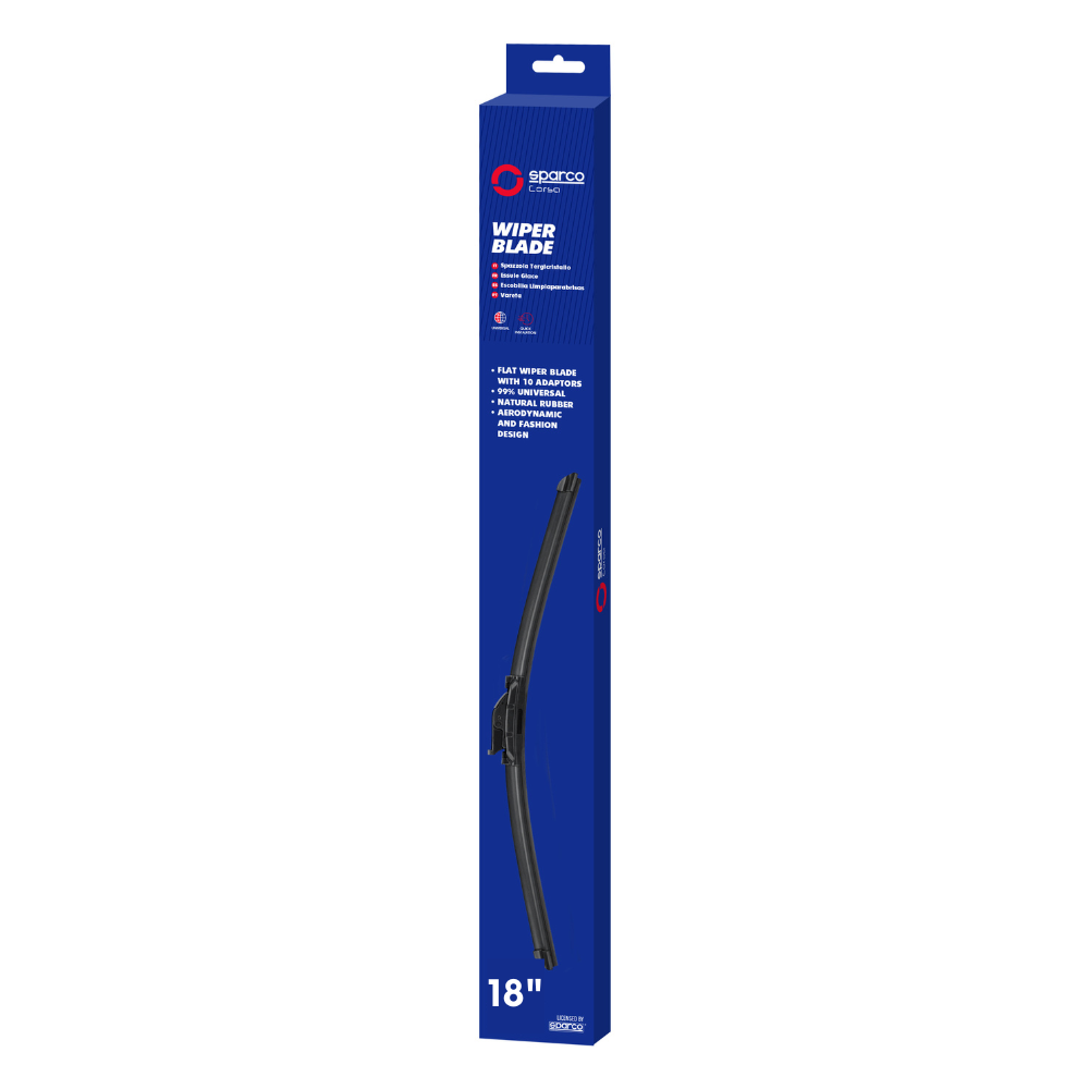 Plumillas SPARCO Limpia Parabrisas 18" + Adaptadores Spw718