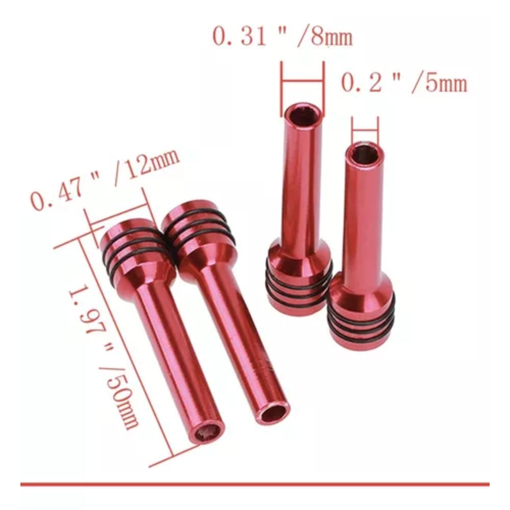 Perillas Bloqueo De Puerta De Automóvil Kit 4 Pcs Aluminio