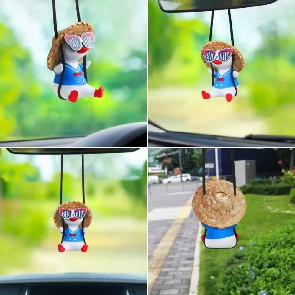 Colgando Parabrisa Auto Decorativo Patito Lentes Muñeco