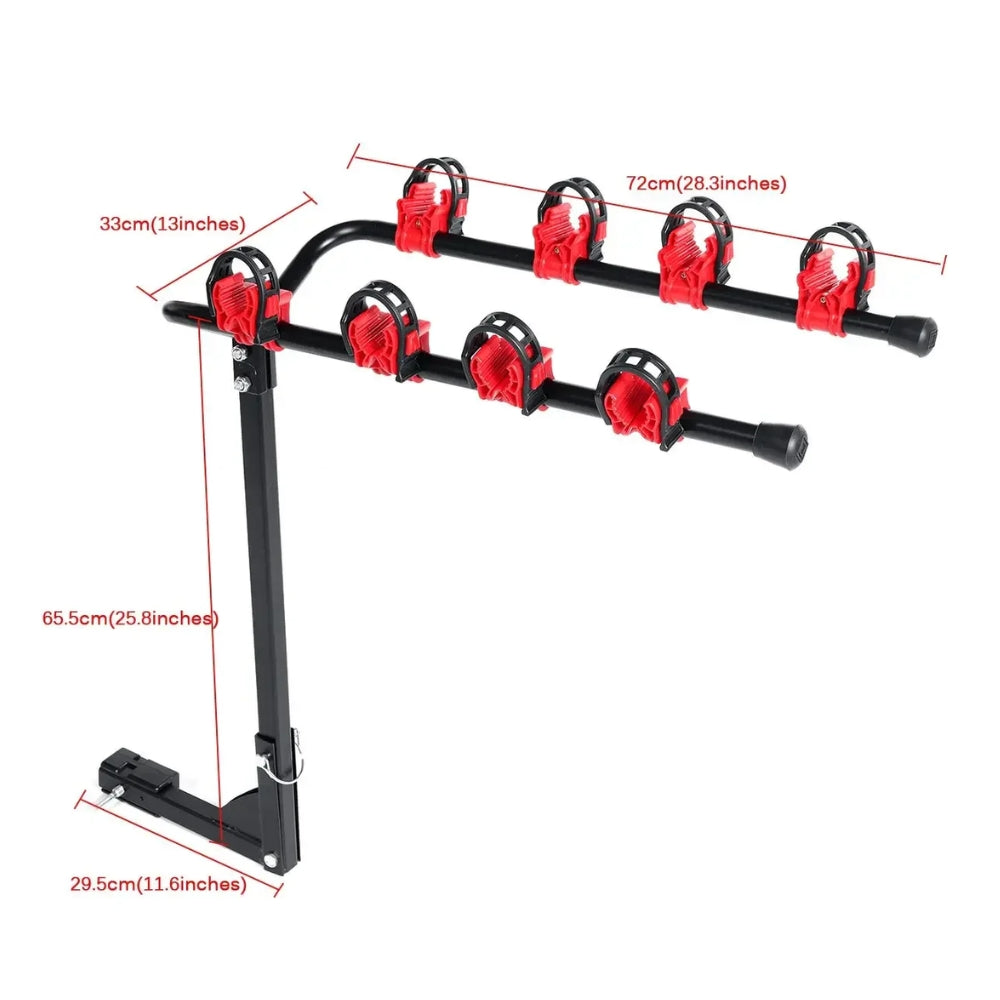 Rack Porta Bicicleta Generico Enganche Remolque 4 Bicicletas