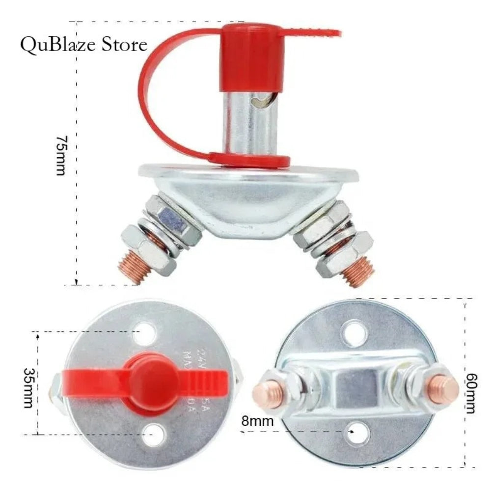 Corta Corriente Llave 2 Pines 12v 24v