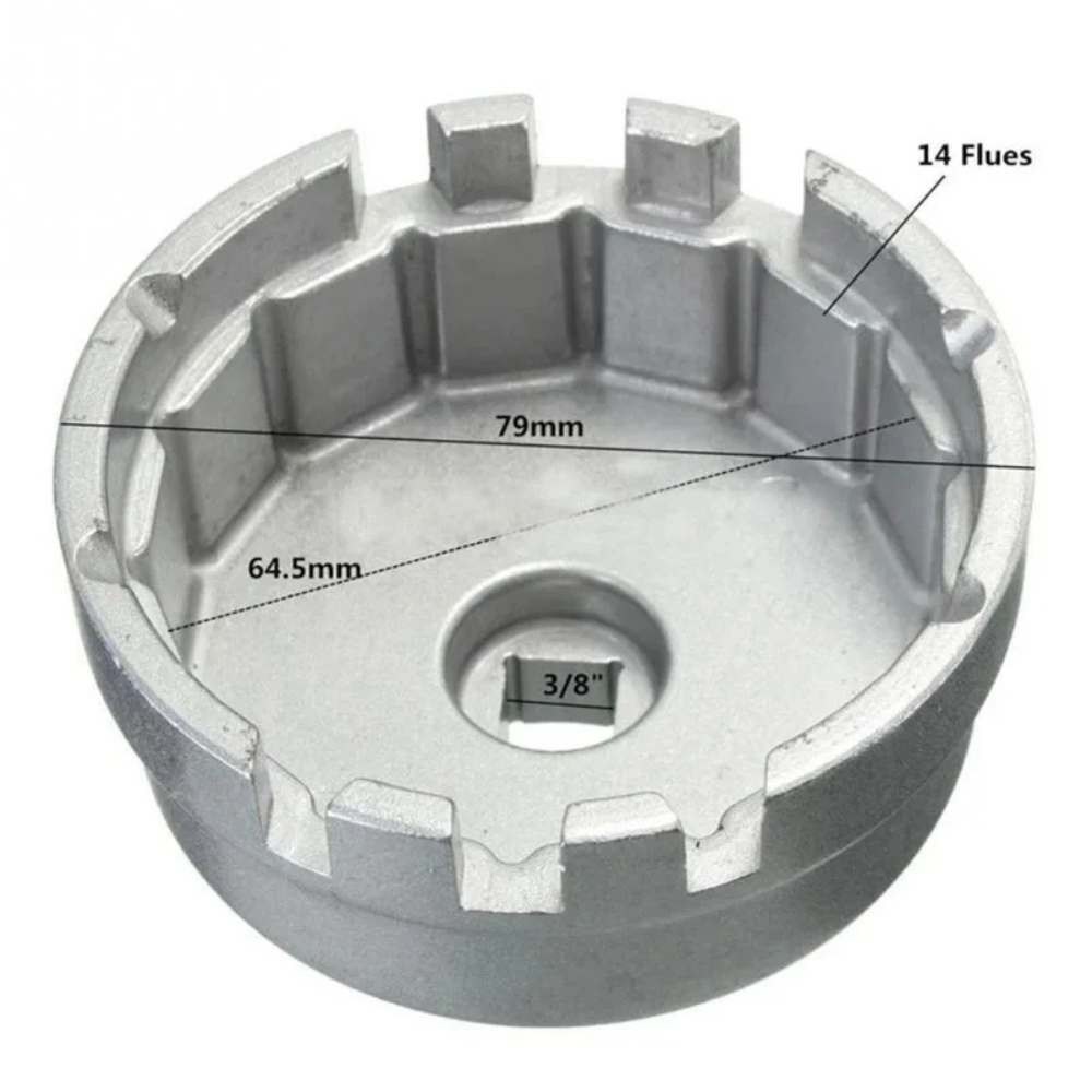 Llave profesional de aluminio para filtro de aceite