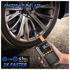 Mini Compresor b-equip Inflador Auto 70W 150 Psi Linterna Cargador
