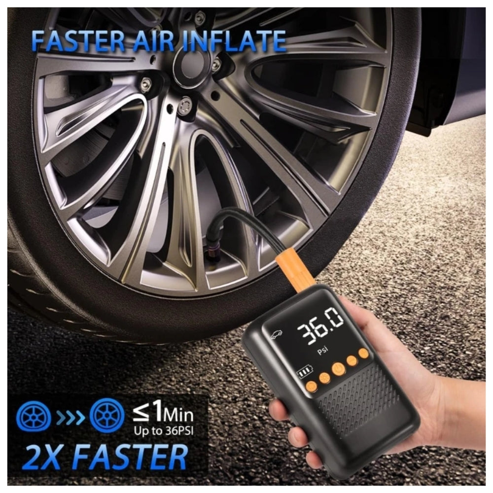 Mini Compresor b-equip Inflador Auto 70W 150 Psi Linterna Cargador