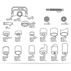 Juego de Extractor de cabeza de bola tipo C