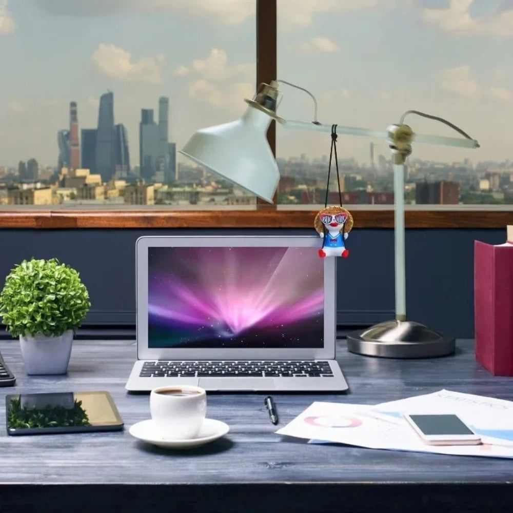 Colgando Parabrisa Auto Decorativo Patito Lentes Muñeco