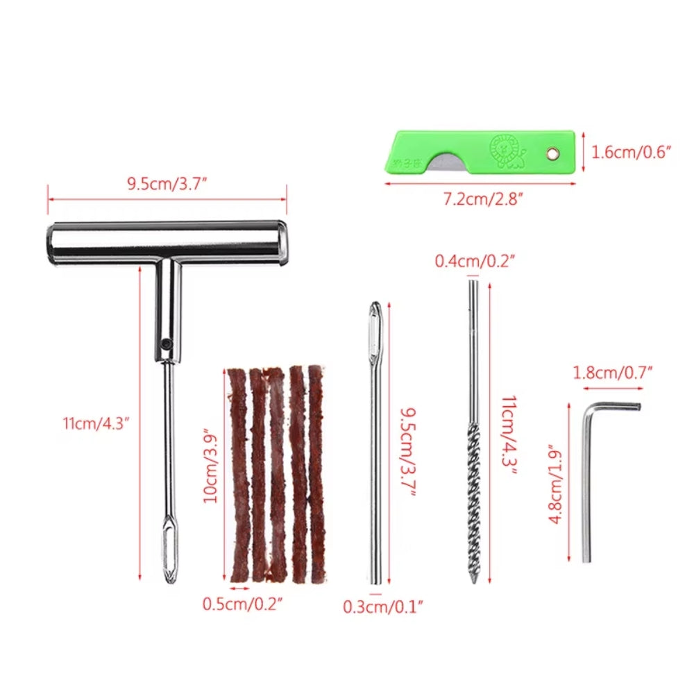 Kit Profesional para Reparar Neumáticos Sin Cámara – Autos y Motos