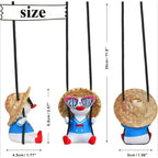 Colgando Parabrisa Auto Decorativo Patito Lentes Muñeco