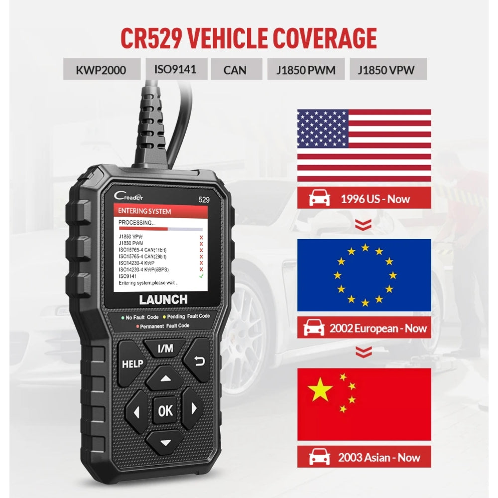 Escaner Creader 529 Launch Automotriz Multi Marca