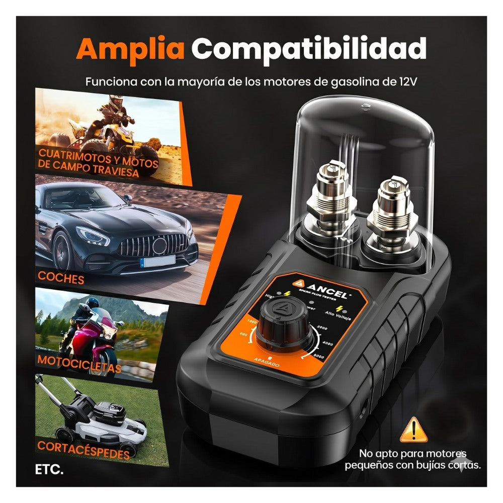 Probador de bujías ANCEL 6000 Rpm Automotriz
