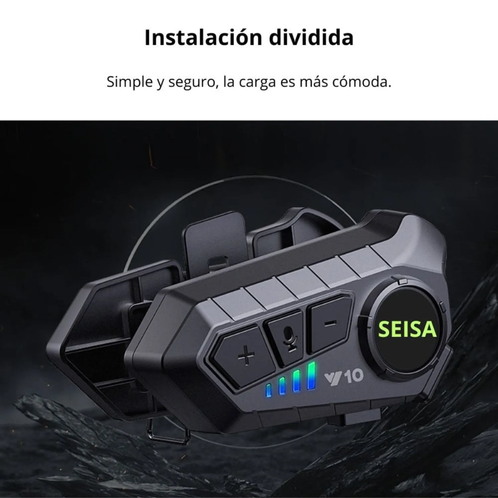 Audífonos Inalámbricos para Casco Bluetooth 5.3 IPX6 SEISA MT-Y10