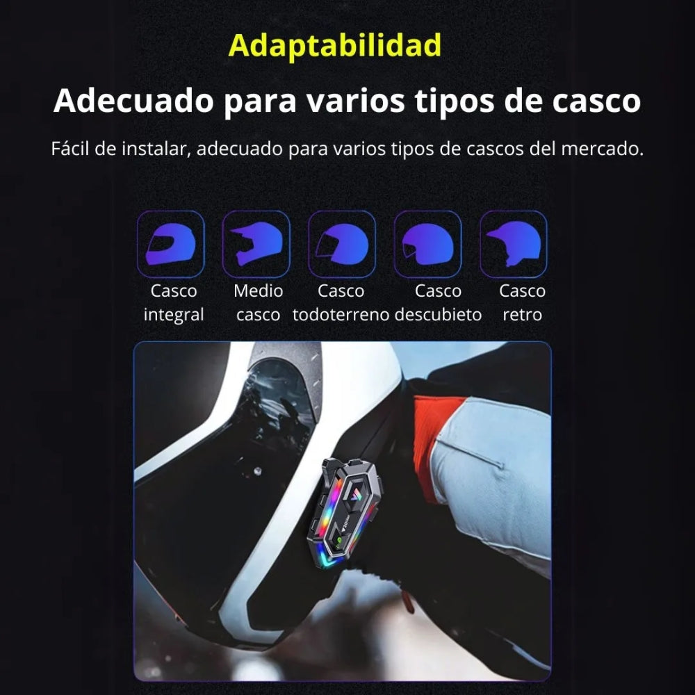 Intercomunicador Seisa MT-Y20MAX Micrófono Bluetooth 5,3