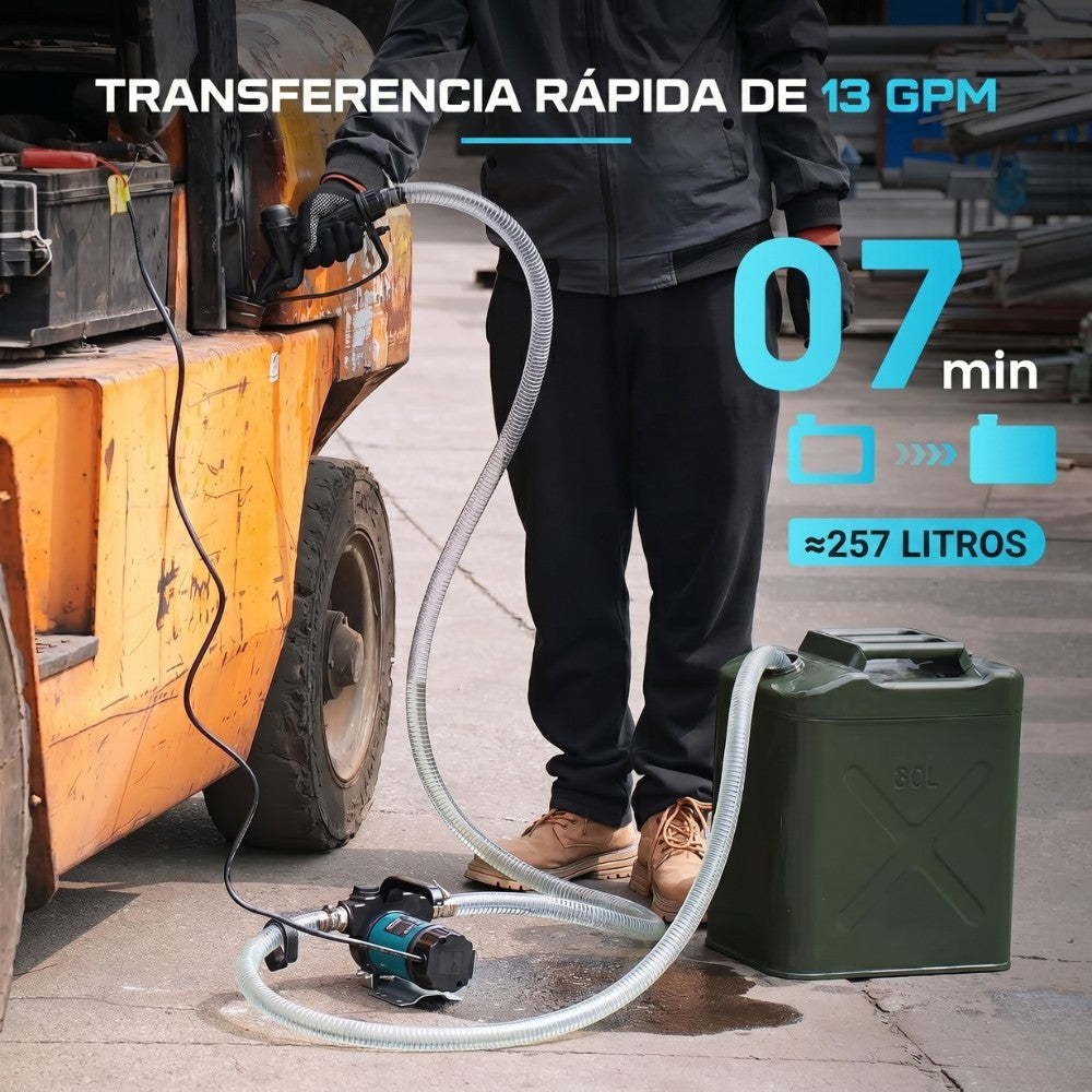 Bomba Transferencia Diésel 12V Boquilla Manguera