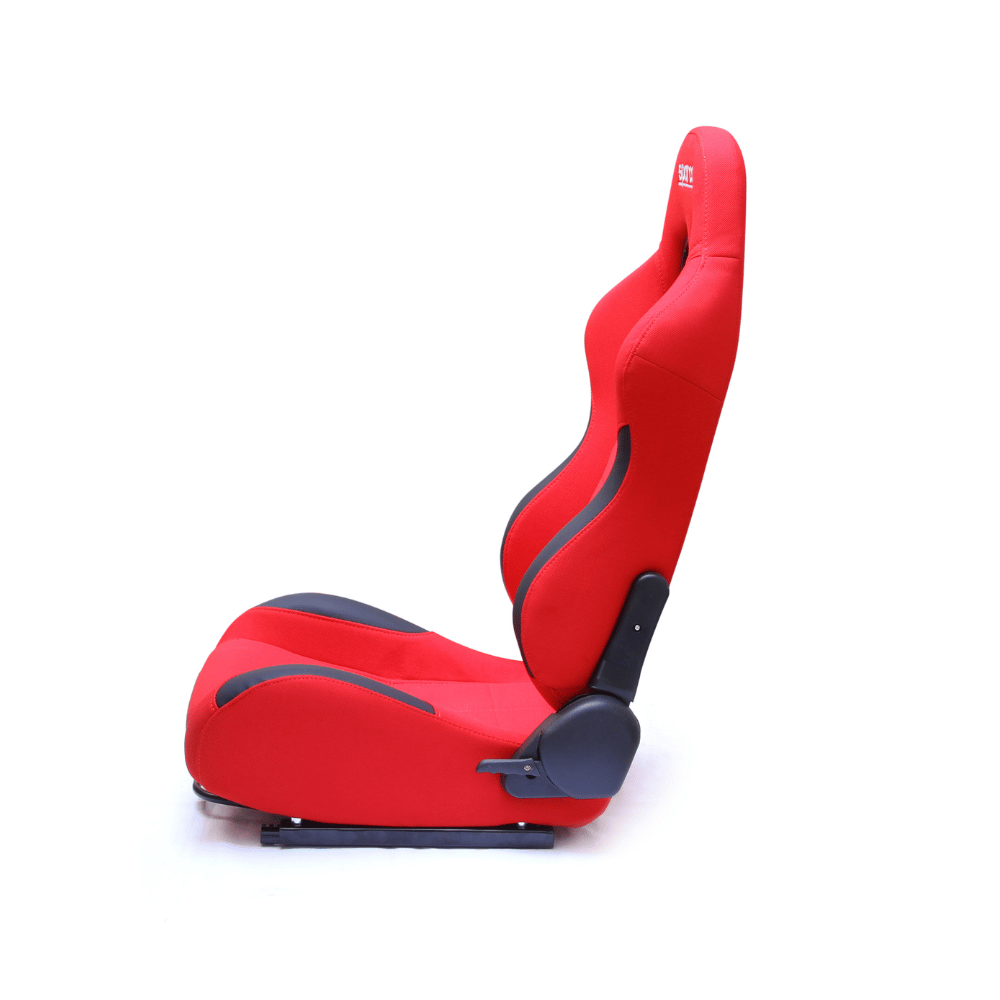 BUTACA SPARCO RECINABLE RIEL CON TELA C/ CUERO
