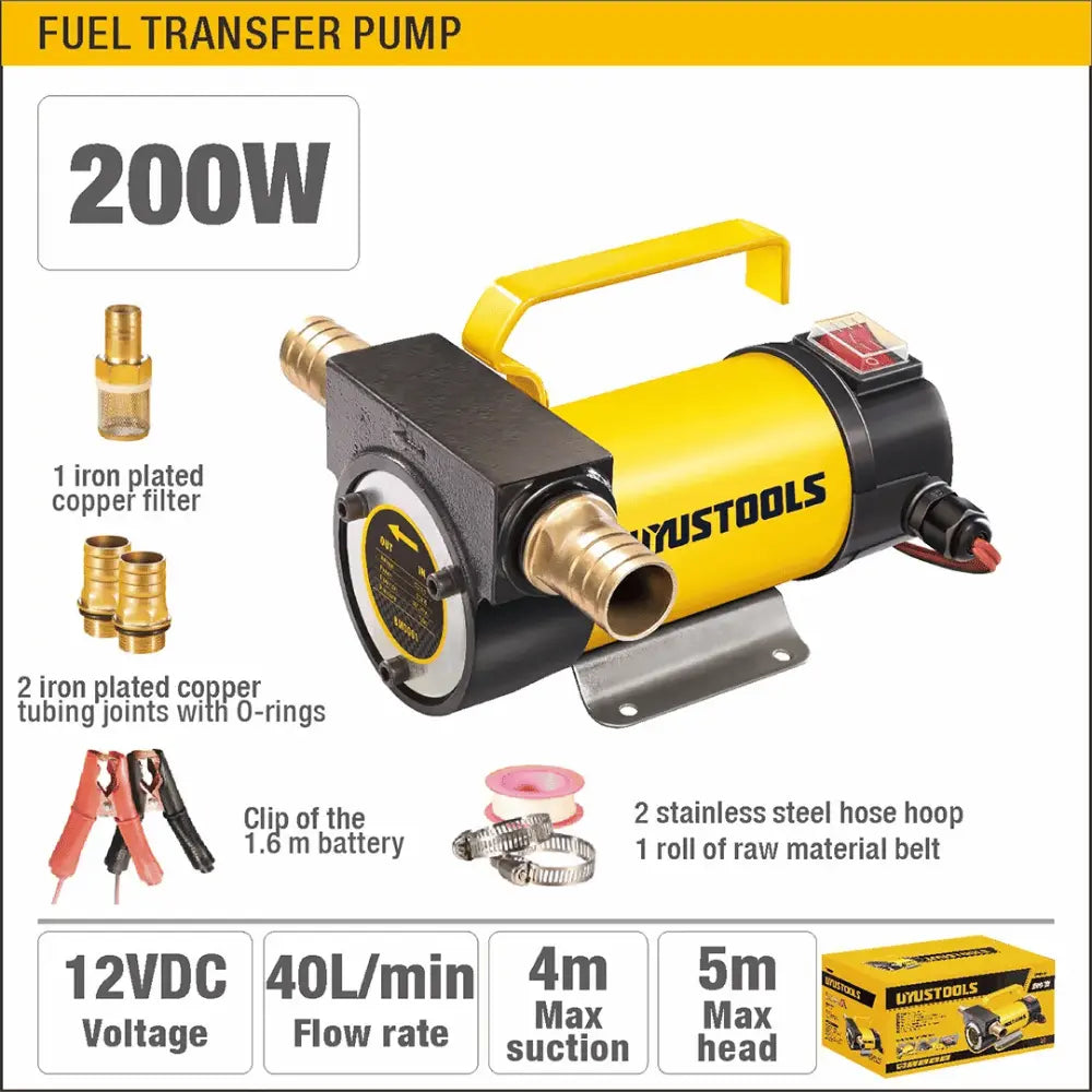 Bomba de Transferencia para Diésel 12V 200W