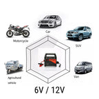 Cargador de Bateria Growpal Rapida 6V 12 V Coche Moto