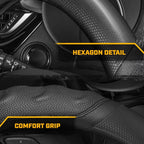 FORRO DE TIMON CAT ERGONOMICO 38.10CM FIBRA DE CARBONO HEXAGONAL