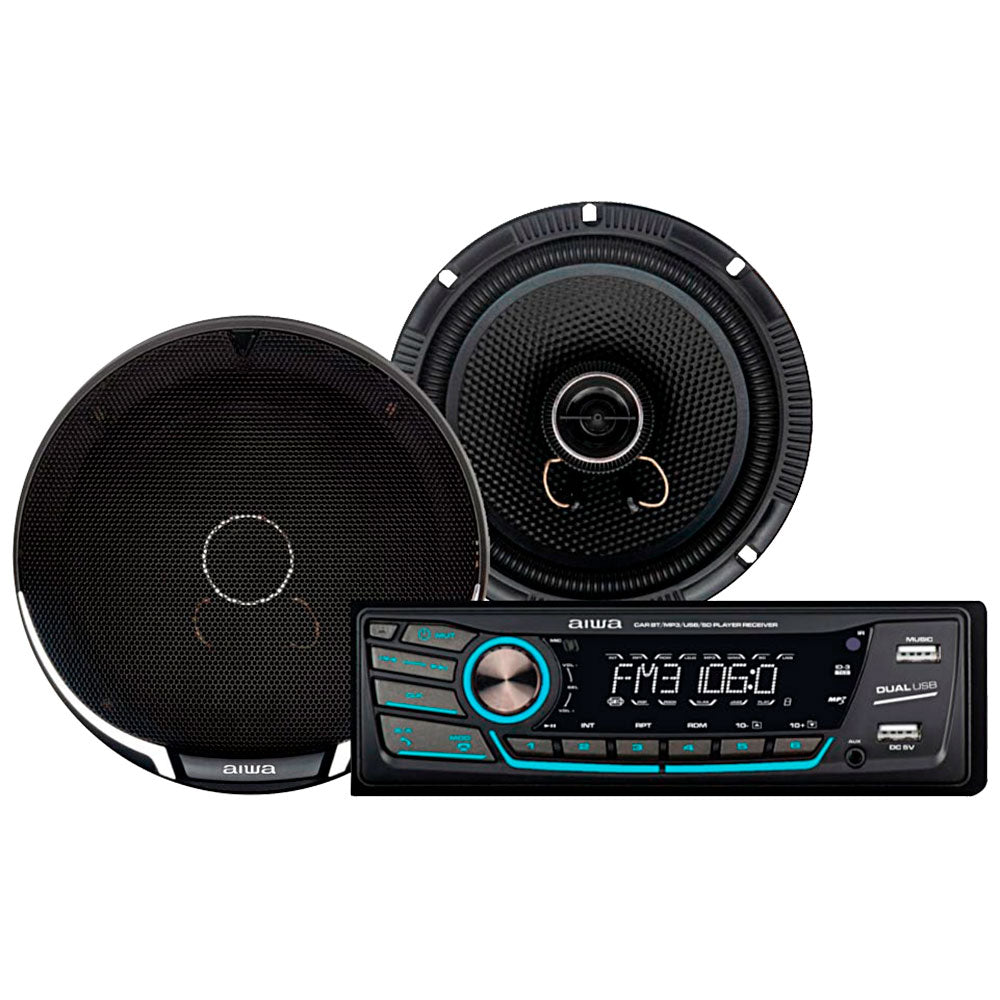 Autoradio Aiwa Combo 1 Din con Parlantes