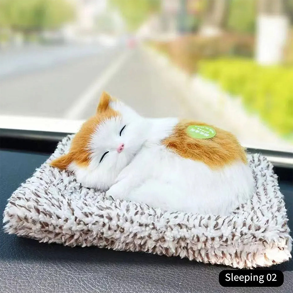 Adorno Mini Gato Peluche Auto Oficina Casa