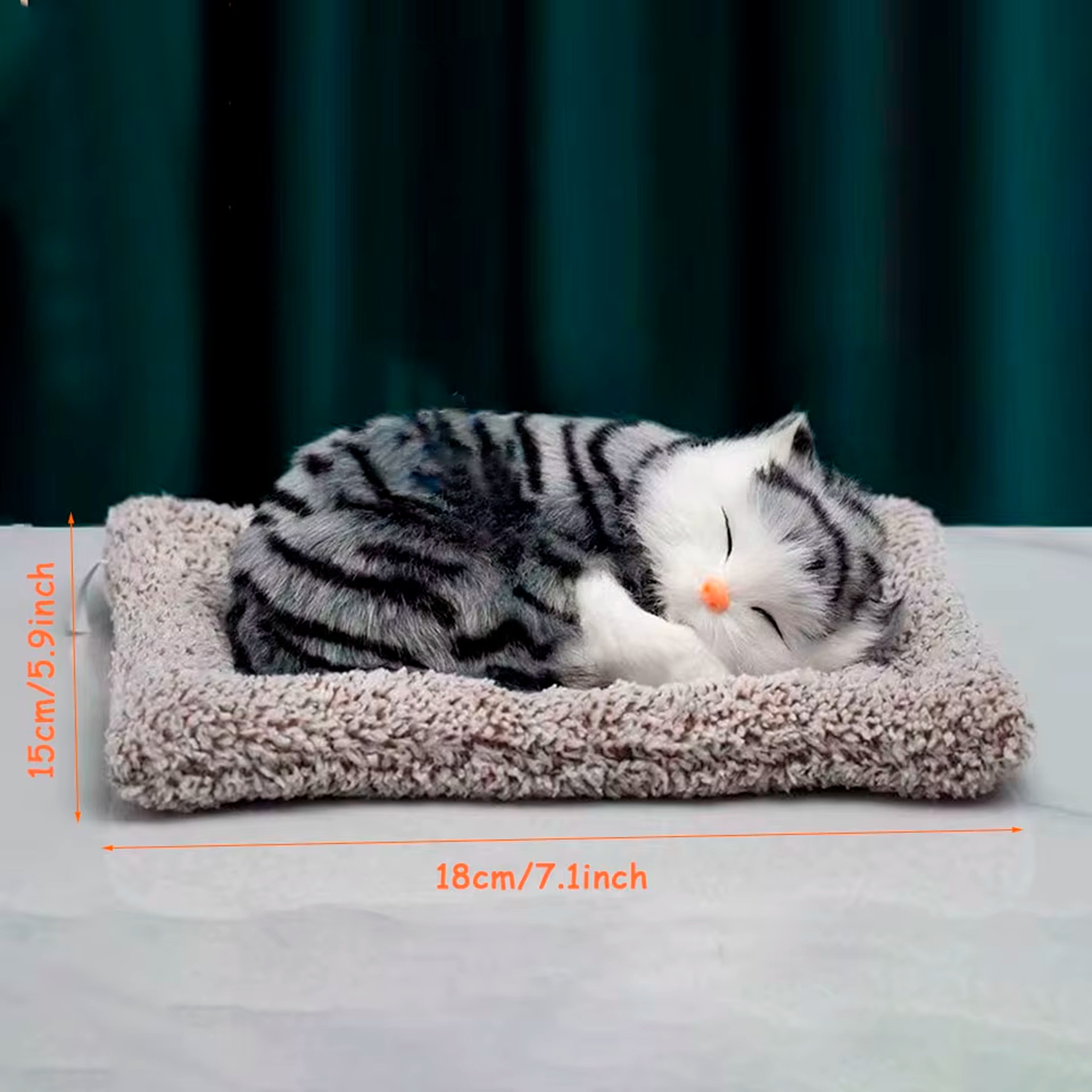 Adorno Mini Gato Peluche Auto Oficina Casa