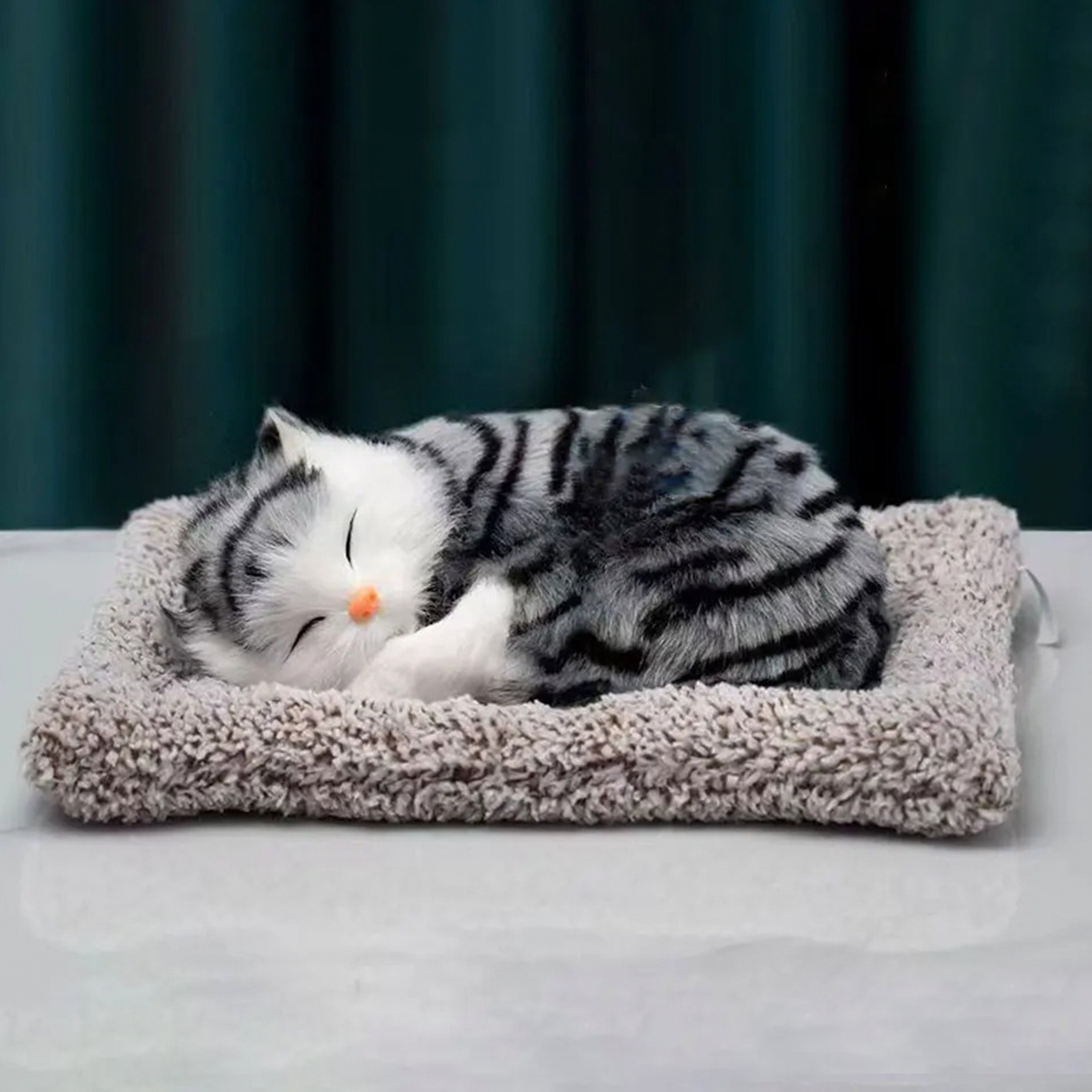 Adorno Mini Gato Peluche Auto Oficina Casa