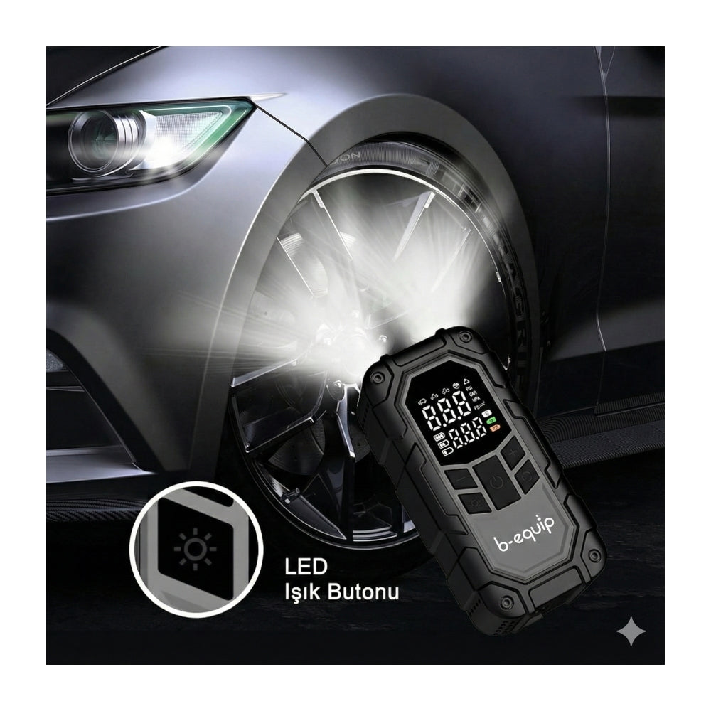 Arrancardor Compresor B-equip Portatil Bateira de Emergencia Recargable