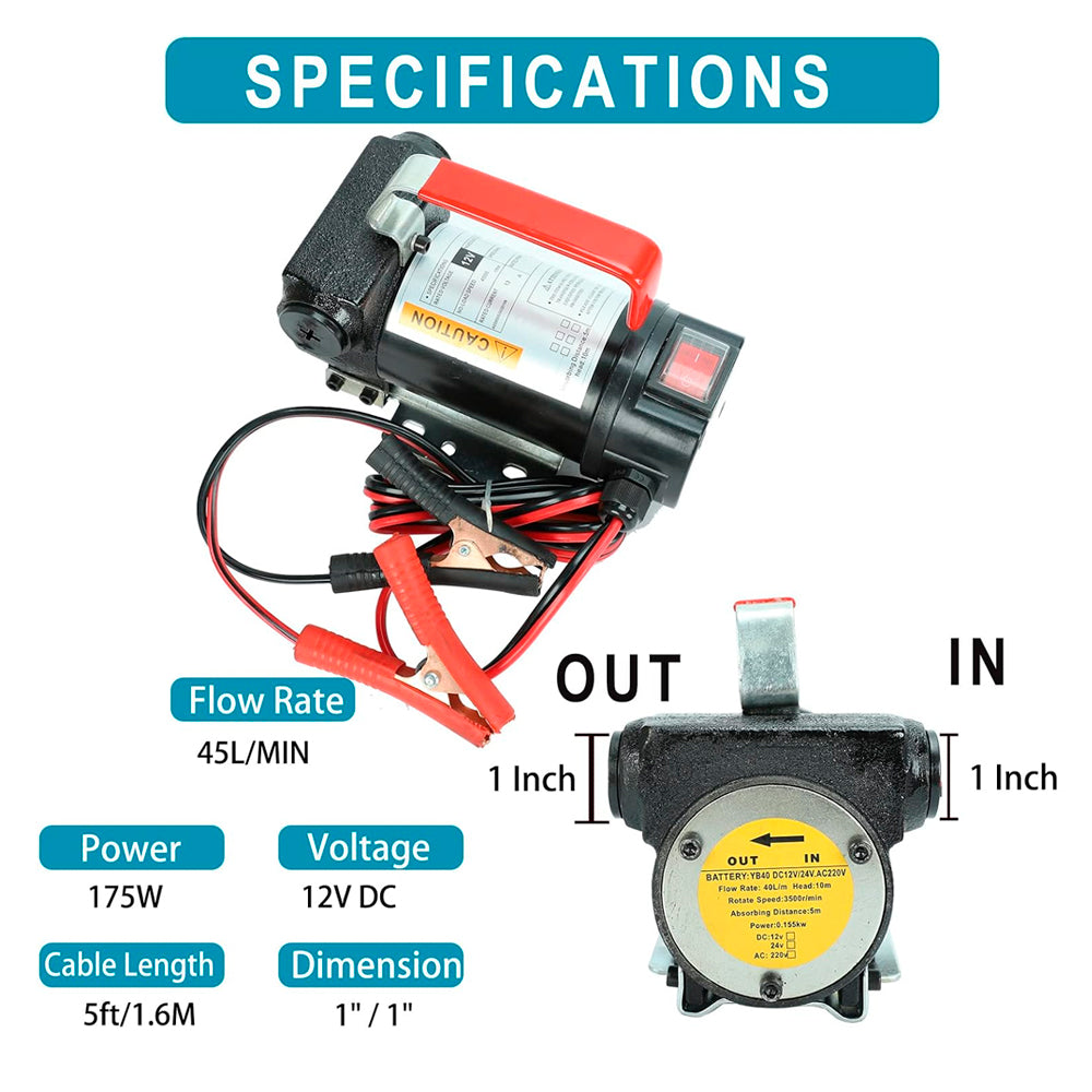 Bomba de Transferencia de combustible 12v 175w