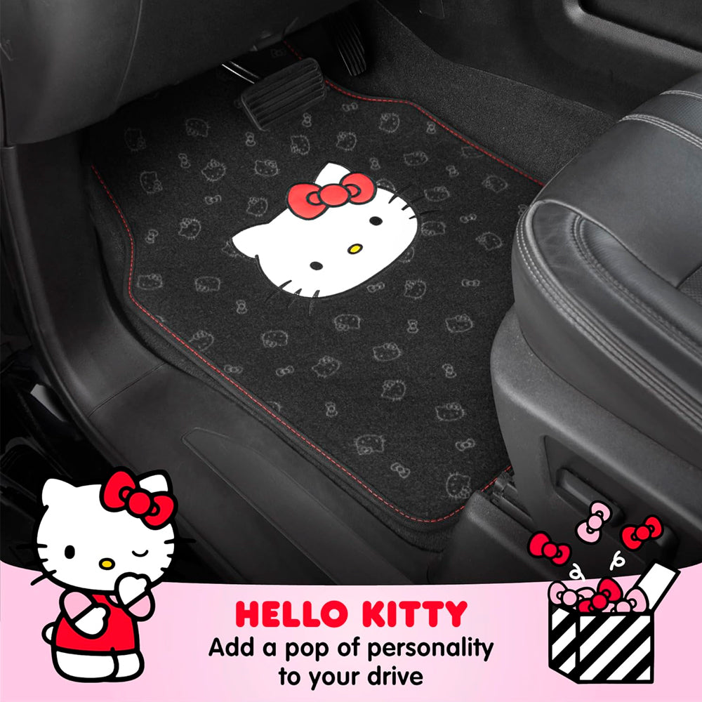 Piso Alfombra Hello Kitty 4 Pcs Antideslizante