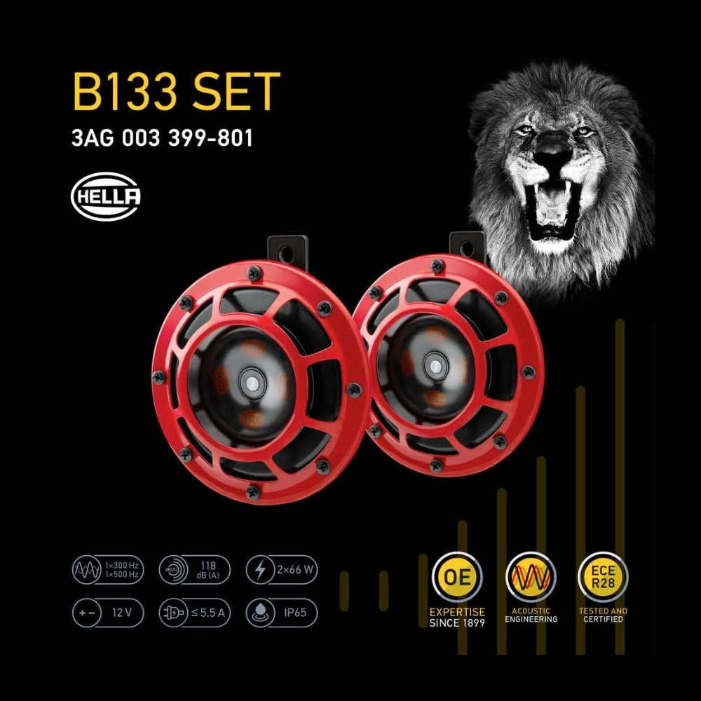 Claxon Platillo Hella Super Tone Set x 2 Deportivo