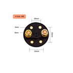 Corta Corriente Universal 12v 24v Liviano 4 Huecos M8