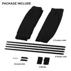 Cortinas Laterales para Auto SUV con Protección UV - 2 uds