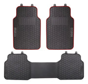 Piso Sparco Jebe Pesado 3 Pcs Spf500 Rojo