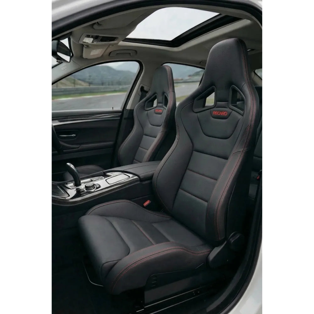 Butaca Deportiva Recaro Cuero Pu Recinable + Riel 2pcs