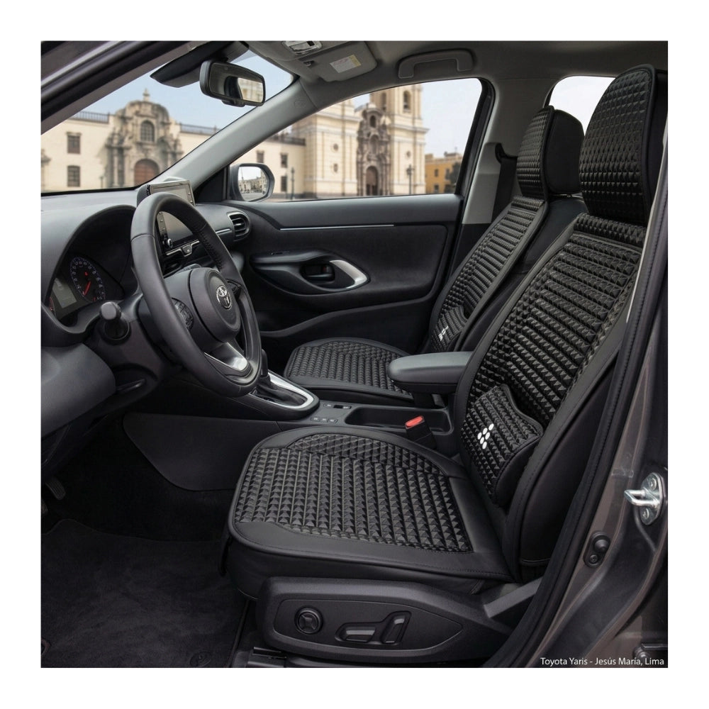 Respaldar c/ Lumbar Reforzado Bolitas Pu 139 x 49 cm