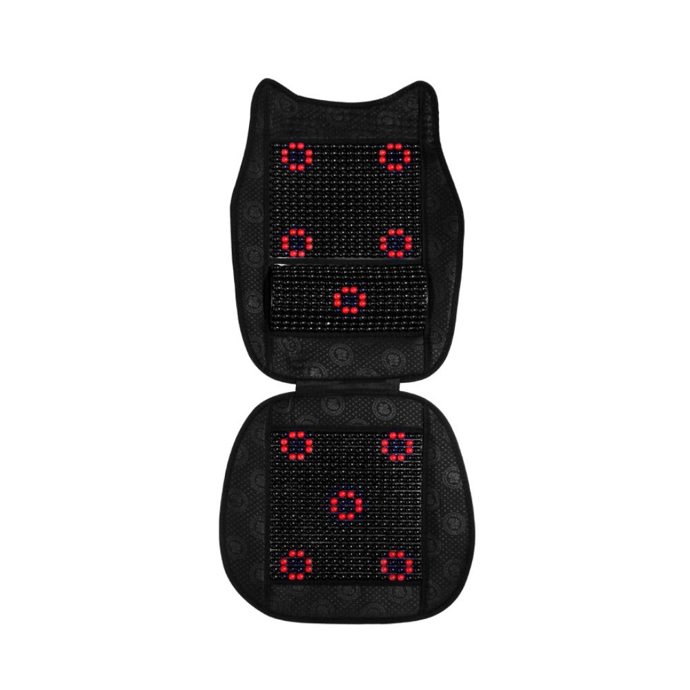 Respaldar c/ Lumbar Reforzado Bolitas Textil 109 x 49 cm
