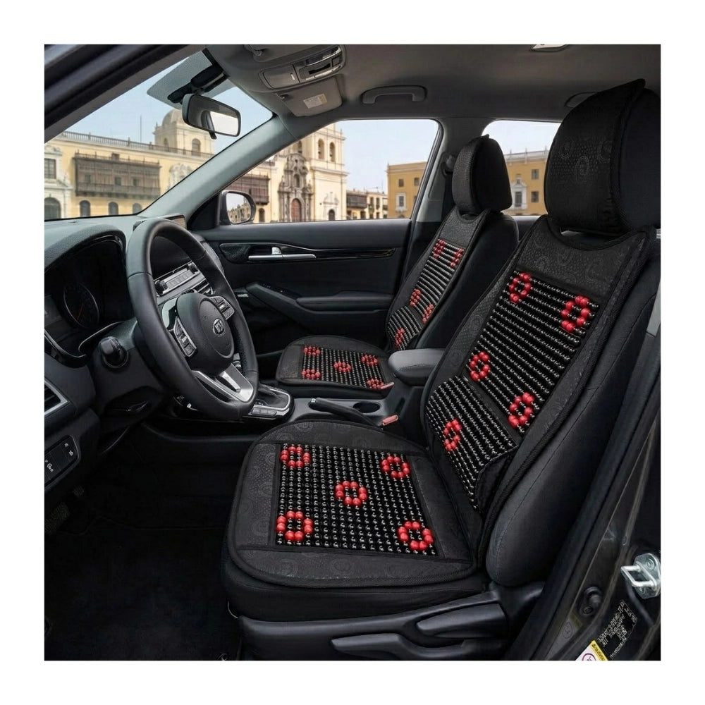Respaldar c/ Lumbar Reforzado Bolitas Textil 109 x 49 cm