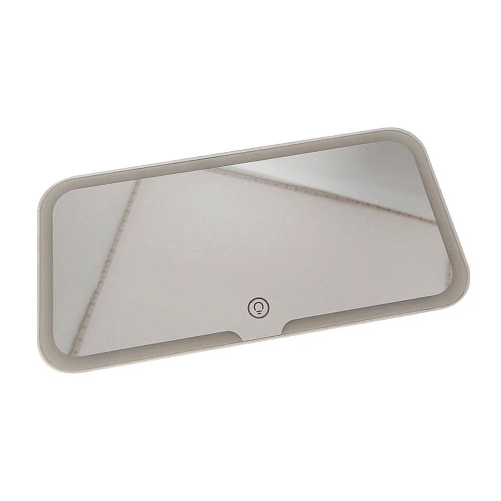 Espejo Led Auto Maquillaje 3 Luces Pantalla Tactil