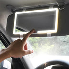 Espejo Led Auto Maquillaje 3 Luces Pantalla Tactil