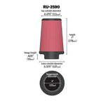 Filtro K&N Universal 4 Pulgadas C03396 RU-2590