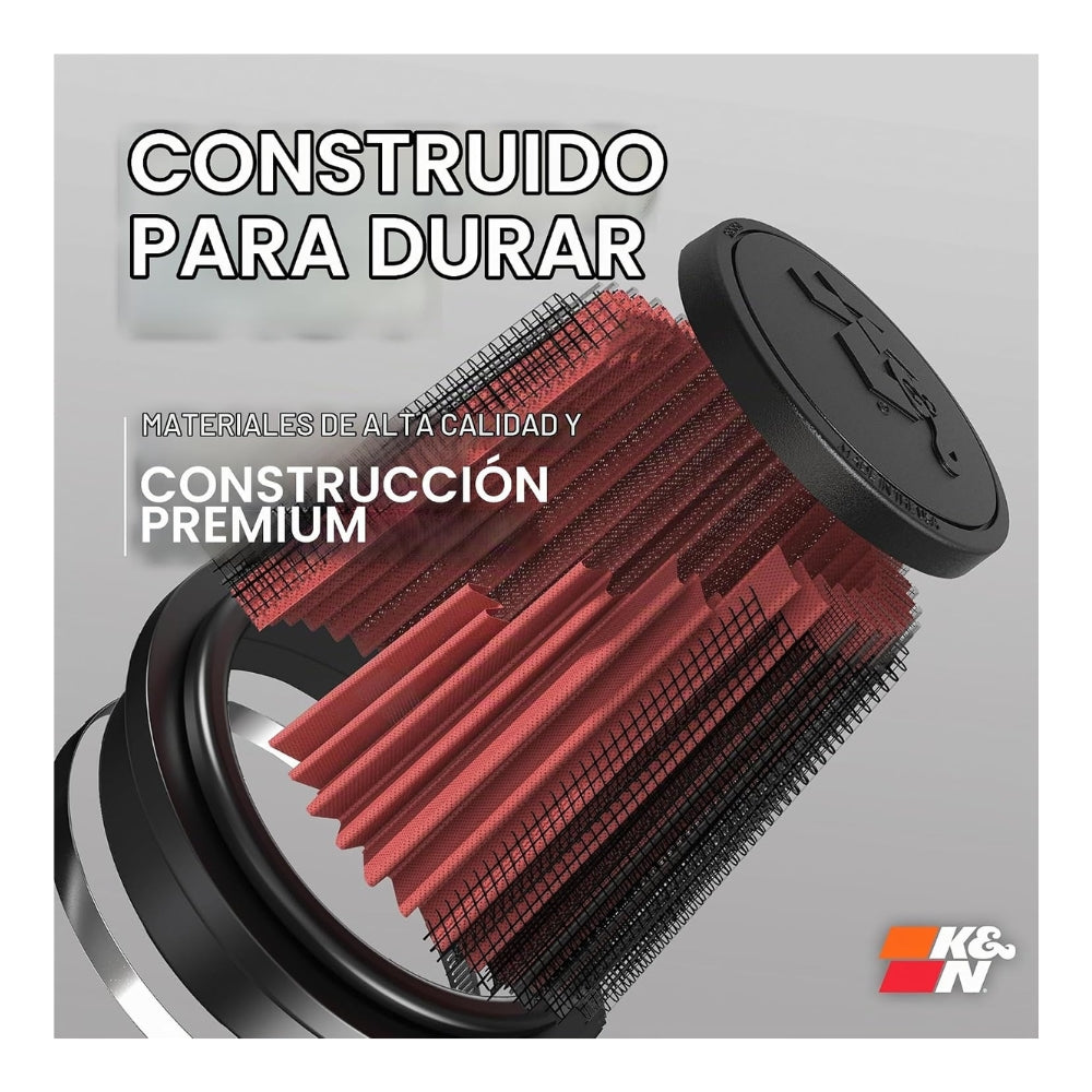 Filtro K&N Universal 4 Pulgadas C03396 RU-2590