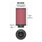 Filtro K&N Universal 5 Pulgadas C03244 RU-3020