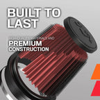 Filtro Aire K&n Universal Alto Flujo 4" FLG, 5-3/8" B, 4-1/2" T, 5" H