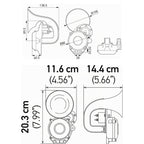 Claxon Hella 12/24V 115DB Tipo Caracol para Volvo / Scania