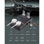 Inversor Corriente 220v 200w 12v 24v Usb Qc3.0 Carga Dual