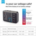 Inversor Corriente 220v 200w 12v 24v Usb Qc3.0 Carga Dual